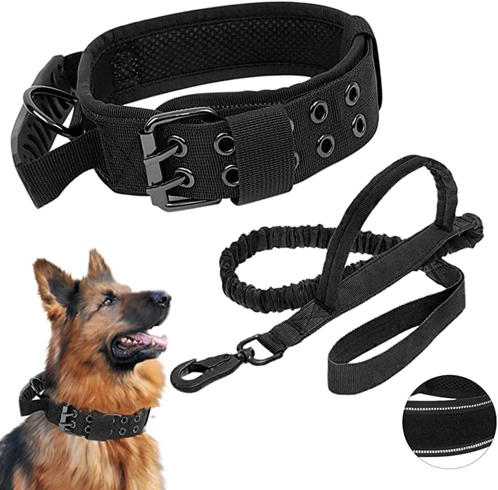 Militare K9 Collare per Cani Con Manico, Collare Tattico Riflettente, Con Cinque