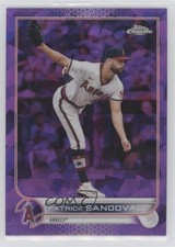2022 Topps Chrome Sapphire Edition Purple 8/10 Patrick Sandoval #428 06sz