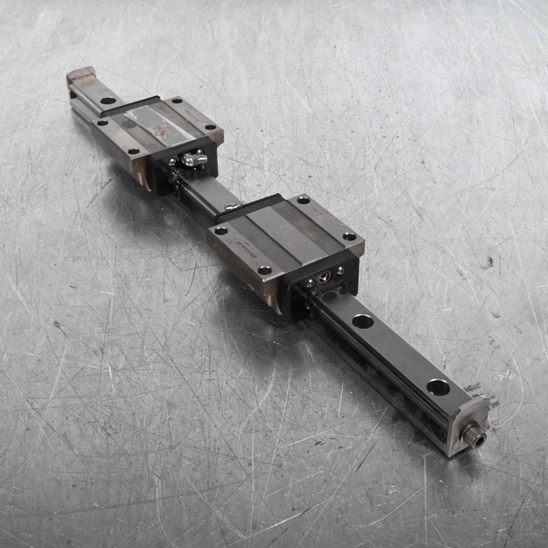 THK HSR25 Linear Motion Guide Blocks x2 on GFG07884 Profile Rail CNC 25mm