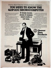 Quasar Data Products QDP-100 Microcomputer Vintage Print Advertisement