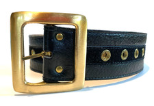 Womens Leather Belt - Vintage Leather Belt - Vintage Calderon Womens Belt