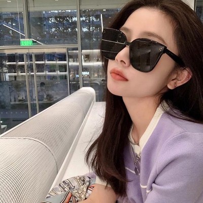 2023 New Big Square Frame Sunglasses Summer Fashion Vintage Ladies Sun Glasses