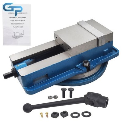 With 360° Swiveling Base Lockdown Vise Bench Vise Milling Machine Vise 6 Inch