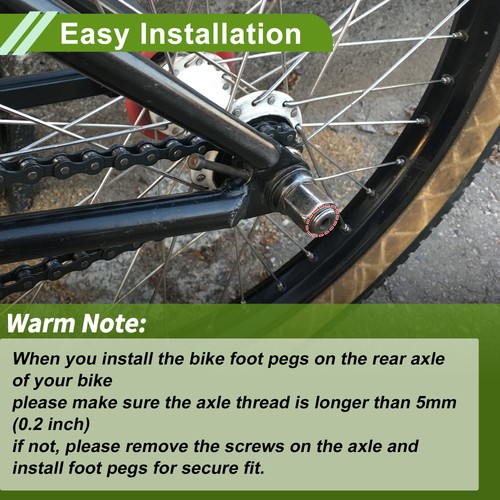 2 Pcs Bike Pegs 70mm Circle Texture Cycling Foot Pegs Blue - Picture 7 of 7