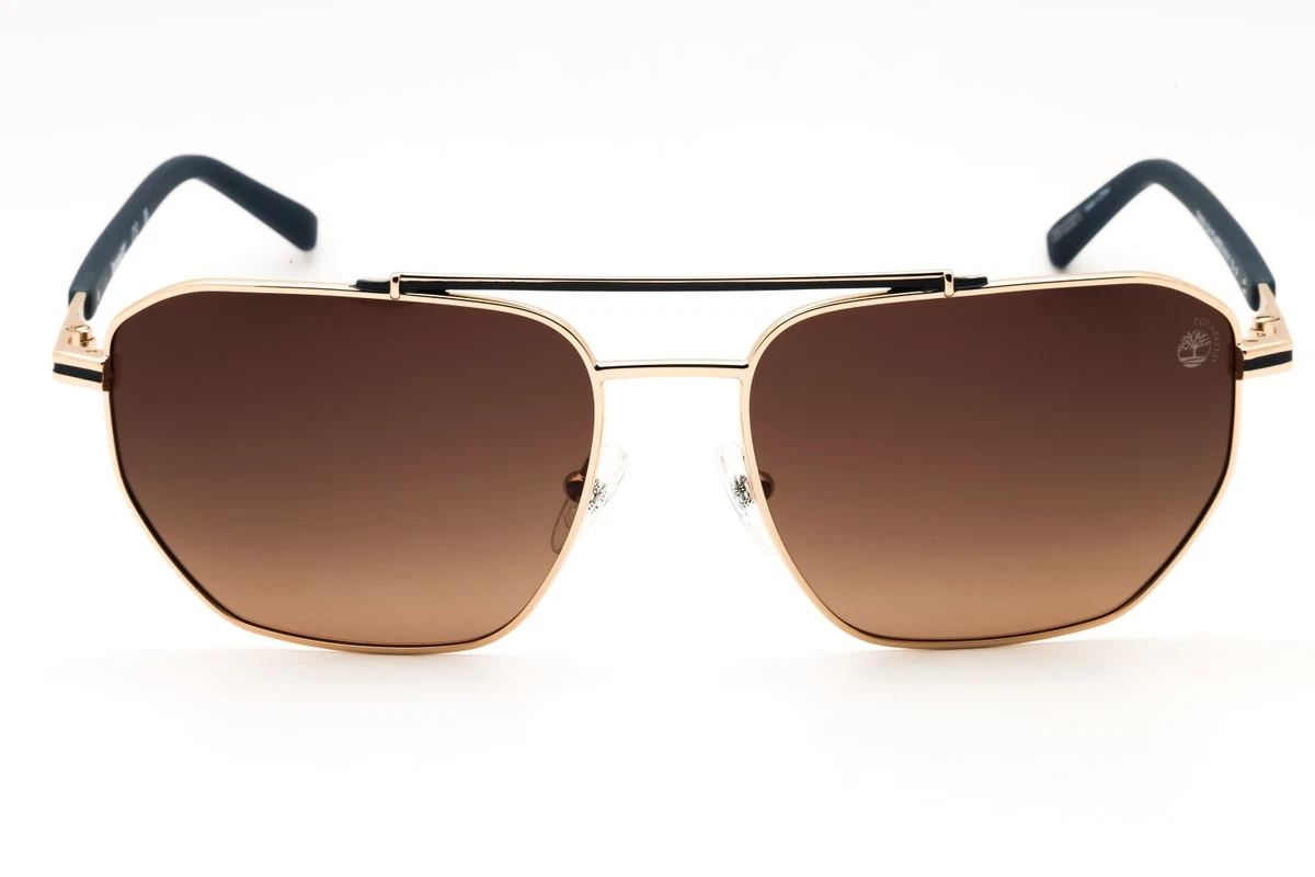Timberland TB00038 32H Gold / Brown Polarized 60mm Men's Sunglasses