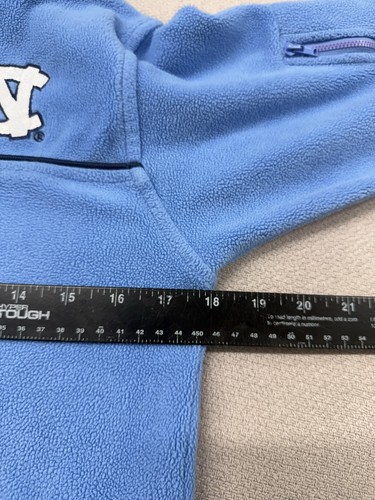 Vintage 90s Nike Carolina Tarheels Center Swoosh Pullover Quarter Zip Kids Sz M - Picture 4 of 8
