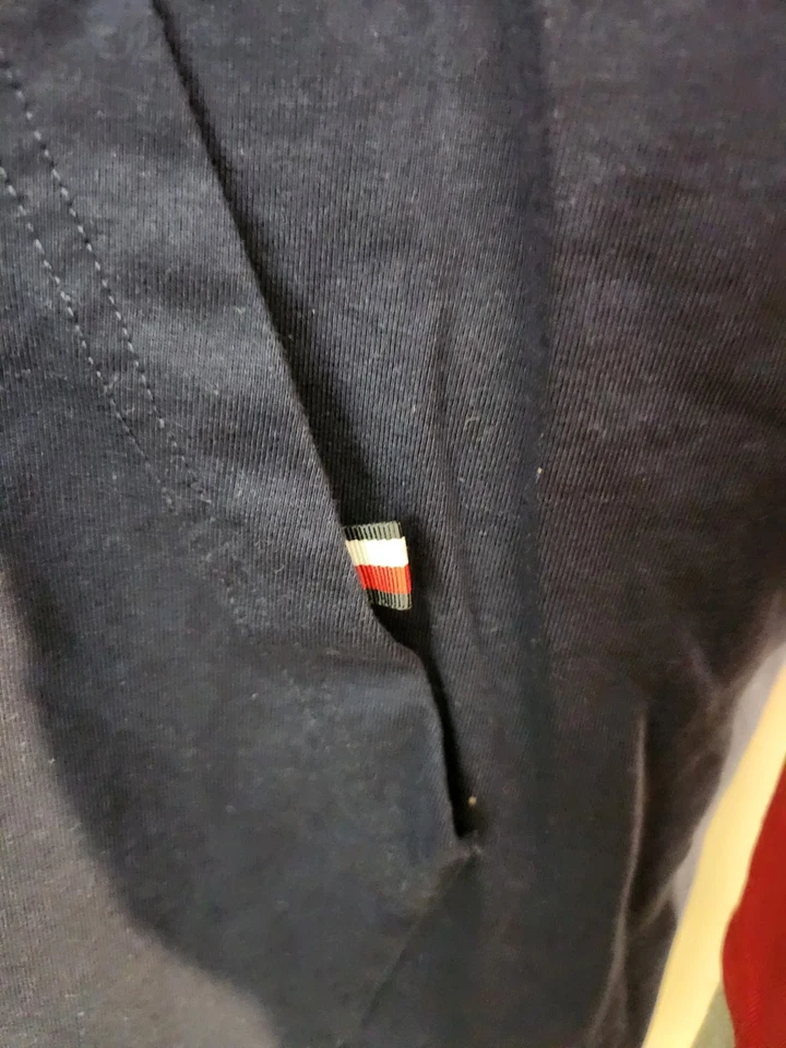 Mujer Tommy Hilfiger Gris/Azul Marino New England Patriots Color Block Zapatilla con Capucha Foto 4 de 4