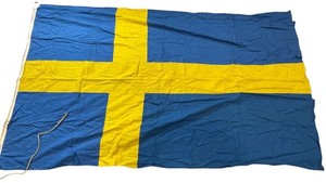 WWII - 1950's Flag of Sweden Stockholm
