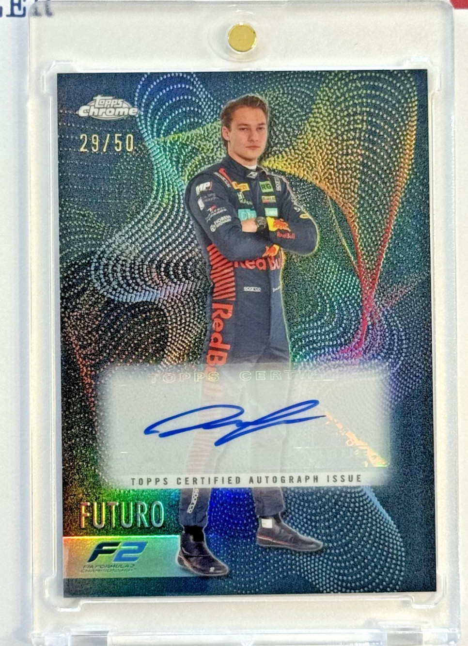 2023 Topps Chrome Formula 1 F1 DENNIS HAUGER Futuro Case Hit Auto /50 Autograph