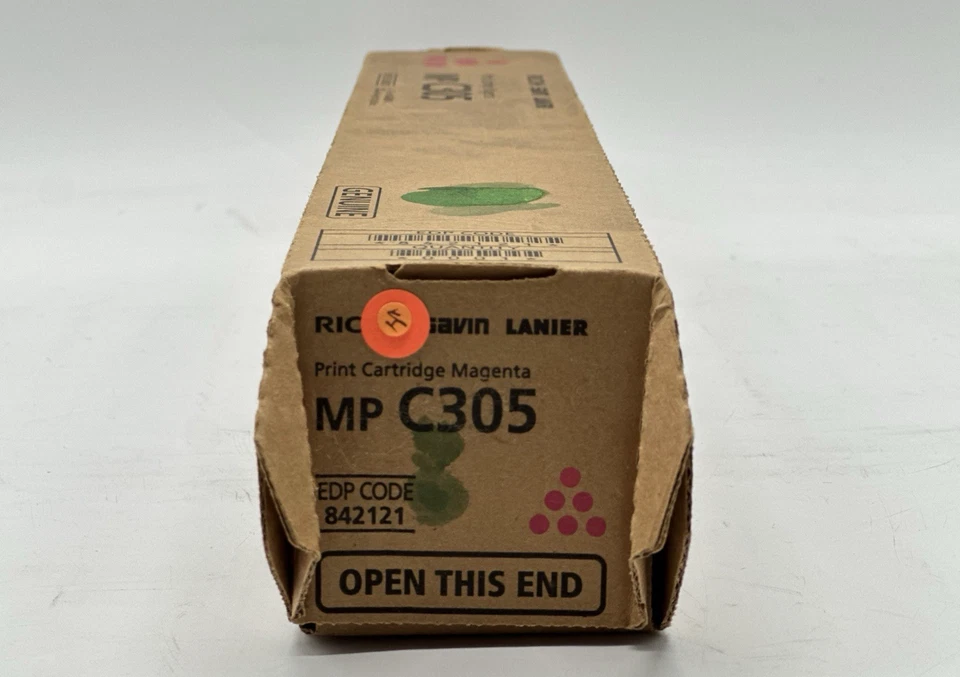 Genuine Ricoh Savin Lanier 842121 MP C305 Magenta Toner Cartridge - Image 2 of 3