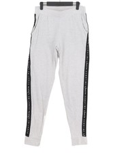 Next Women's Leggings UK 12 Grey Cotton with Viscose Full length