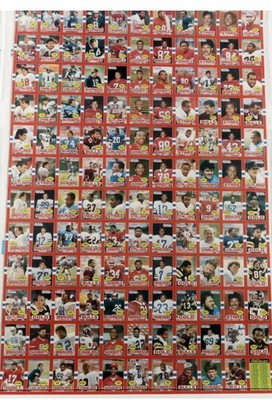 1985 TOPPS USFL UNCUT SHEET COMPLETE SET - JIM KELLY, STEVE YOUNG, REGGIE WHITE