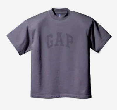 YZY GAP 14A Crop Dove Padded Heavy Fleece Tee Black - Men's Size L - Brand New