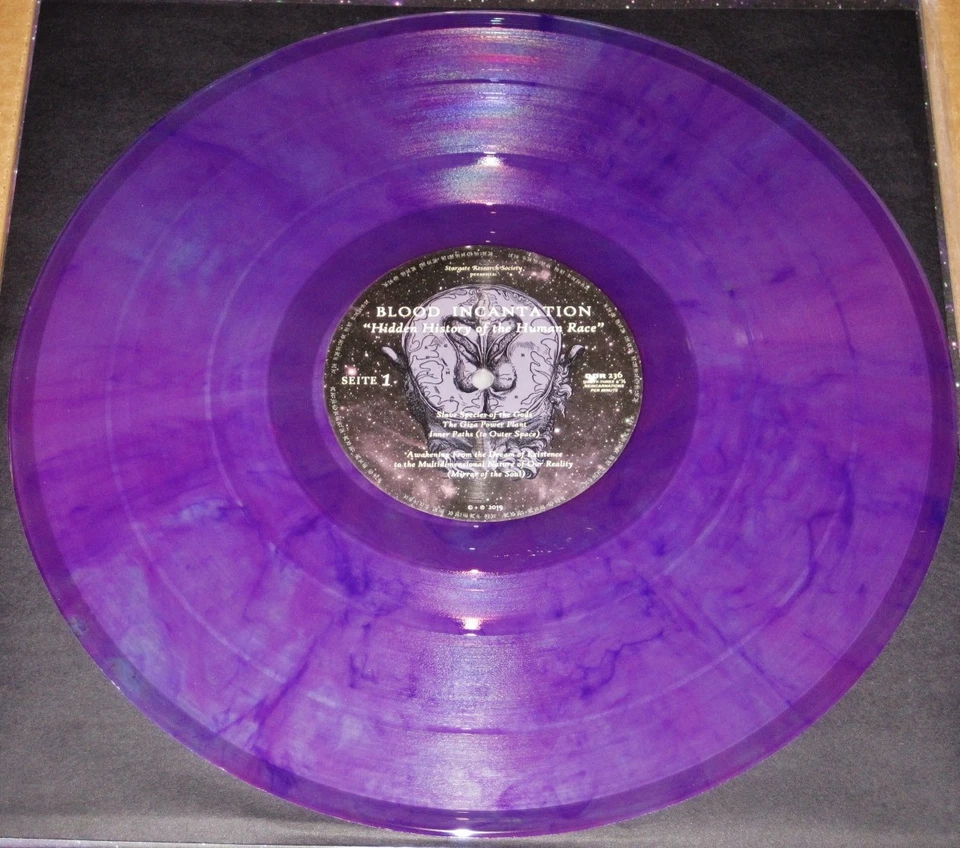 Blood Incantation: Hidden History Of Human Race LP Purple Color Vinyl Record NEW - Image 2 of 3