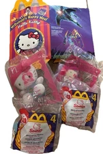 Vintage Hello Kitty McDonalds Happy Meal Toys Complete Set of 4 2000-2004