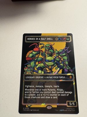 MTG Heroes in a Half Shell (0096) (Borderless) (Surge Foil) Commander