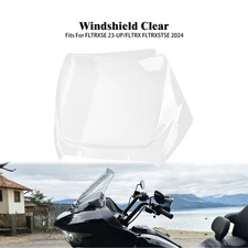 Clear 12" Windshield Windscreen Wind Deflector For Harley 23+ FLHXSE 2024 FLTRX