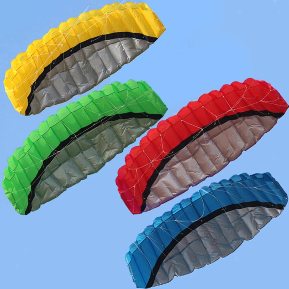2.5m Portable Stunt Power Kite Surfing Kitesurfing Parafoil Parachute Games - Bild 1 von 1