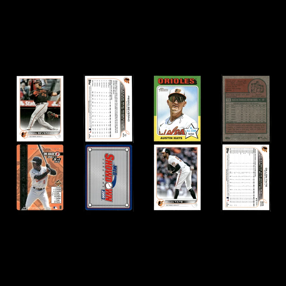Baltimore Orioles Lot 25 Baseball Cards Topps Heritage Earl Weaver NM Baseball - Image 4 of 4