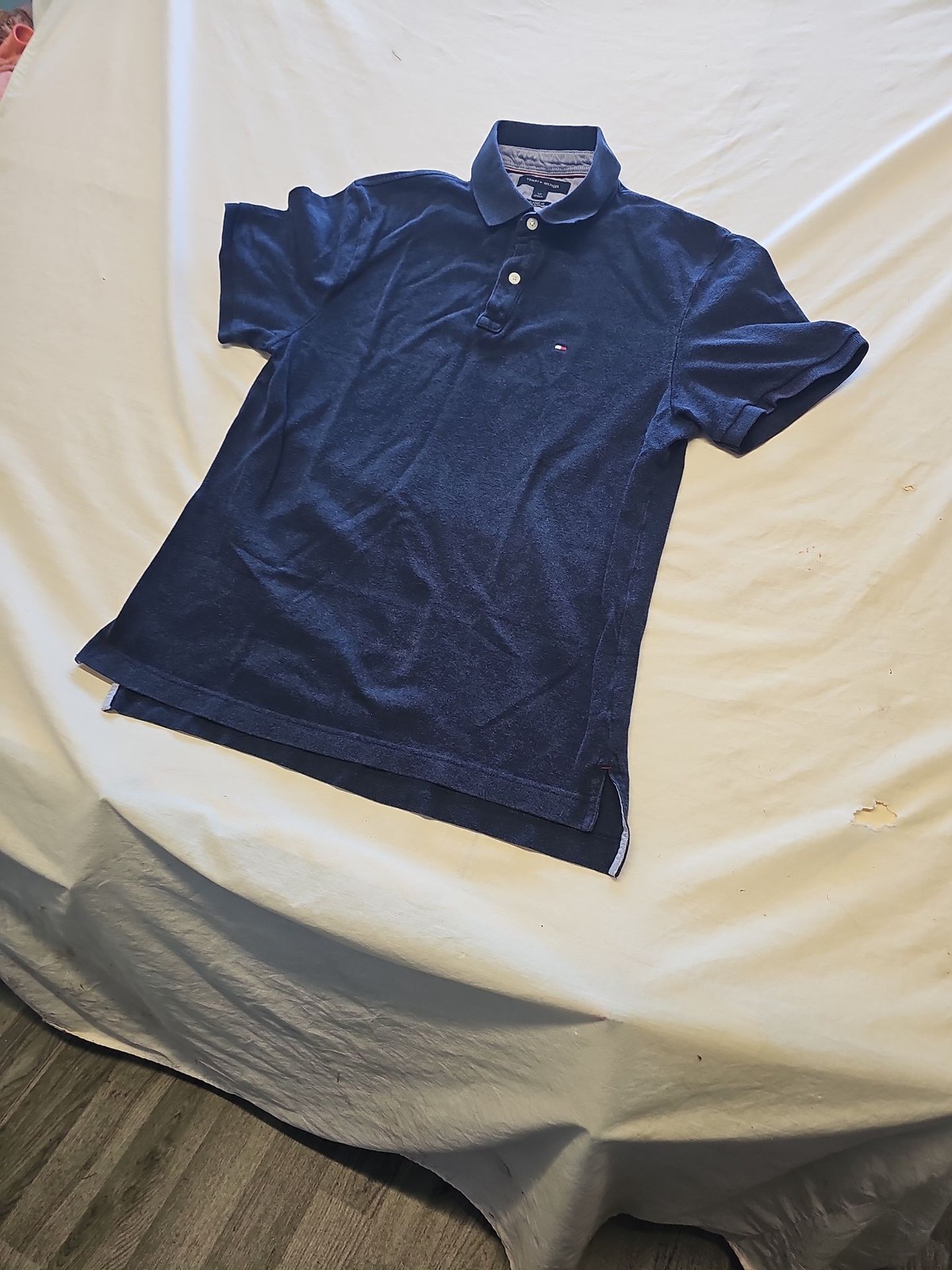 Tommy Hilfiger Men's Classic Fit Pique Polo Shirt Navy Blue Small Y879 image 5