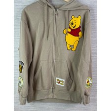 Disney Winnie the Pooh Sand Zip Up Hoodie Chenille Patch POSJA58-4L16 Large