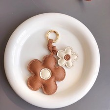 Real Leather Bag Pendant Charms Keychain Handbag Hanging Handmade Ornament Gift