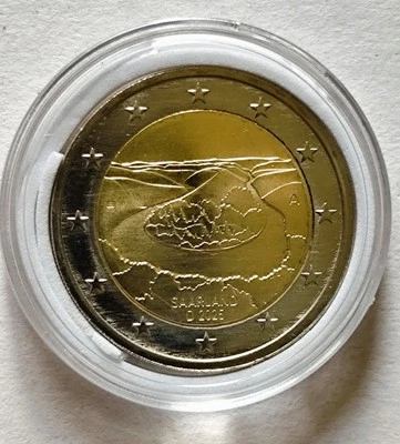 2 EURO 2025 A BANKFRISCH | Saarschleife Saarland | in der Kapsel | Unz / Unc - Bild 1 von 2