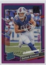2023 Panini Clearly Donruss Rated Rookie Purple 106/199 Dalton Kincaid #57 1u6