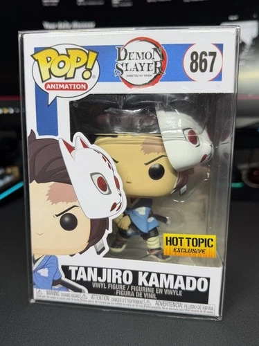 Funko Pop! Demon Slayer TANJIRO KAMADO #867 Hot Topic Exclusive + Protector