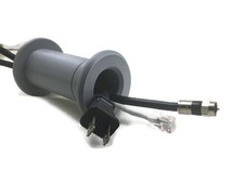 Cable Pass Through Wall Port 3 5/8" - 5 1/4" 3 - 5 1/4", Gray