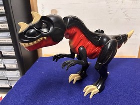 Vintage LEGO Dino Attack (7298) Black and Red T-Rex - Eyes Light Up Red