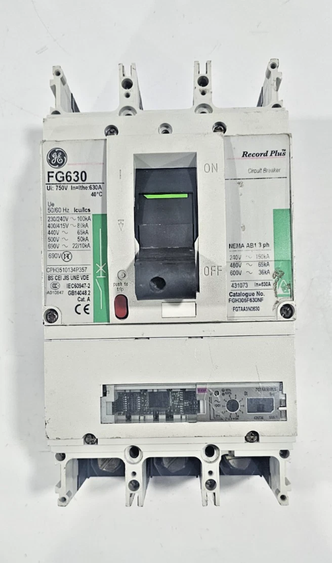 GENERAL ELECTRIC FG630 Used Working Power Distribution Circuit Breaker
