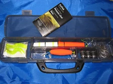 20pc. Catfish Tackle Box With Balsa Pole Float, Weights, Hooks, Dip Bait Worms