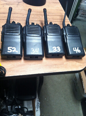 Lot of 4...Vertex Standard VX-231-G6-5 Two Way Radio W/Chargers..Untested..AS IS