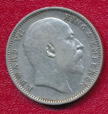 INDIA 1903 ONE RUPEE SILVER COIN **NICE LIGHTLY CIRCULATED** FREE SHIPPING!!