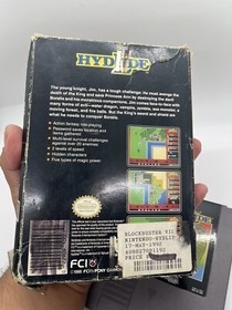 Hydlide NES Nintendo With Box Authentic Good Condition! Rare!