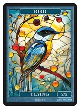 Bird Stained Glass Token Givememana Tokens Magic the Gathering