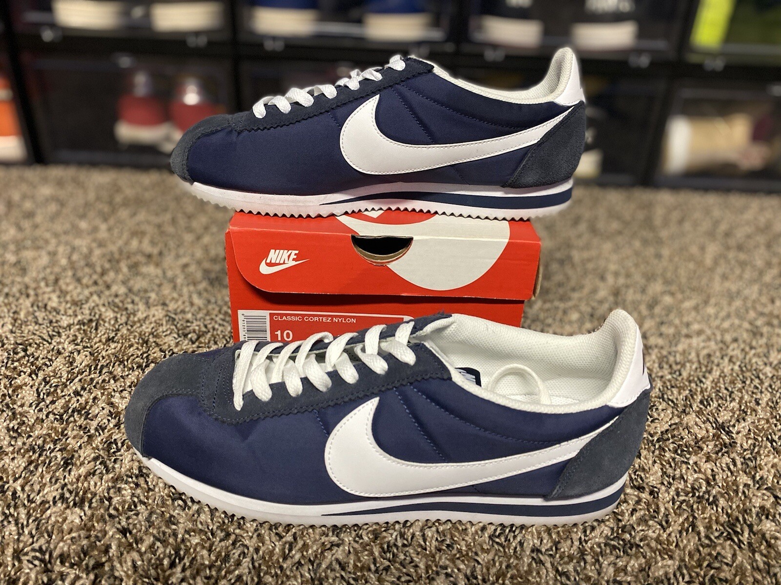 nike cortez nylon obsidian