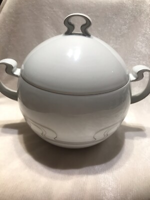 rosenthal studio line björn wiinblad, Terrine, 1,8 Liter, Weiß/Gold, Porzellan 