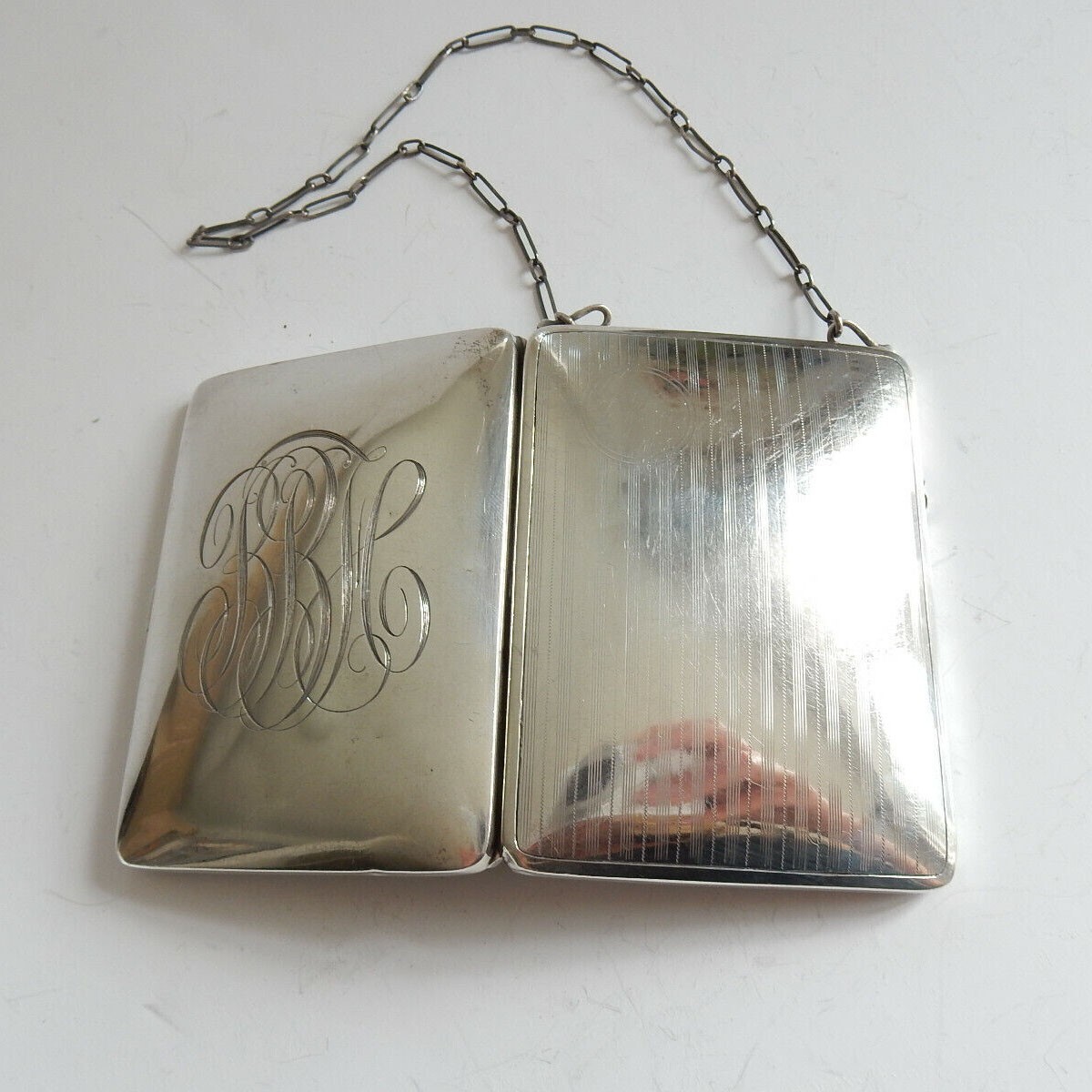 Antique Solid Silver Chatelaine Sovereign Coin, C… - image 1