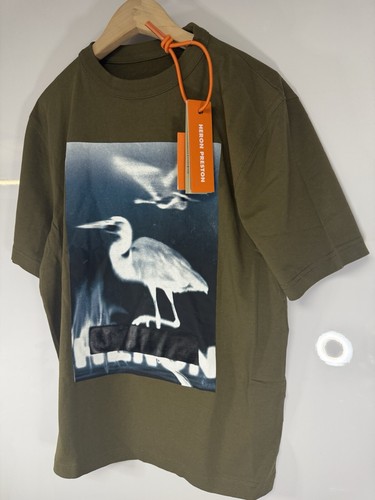 HERON PRESTON Censored Logo T-shirt Size XS GENUINE #T1 - Picture 7 of 10