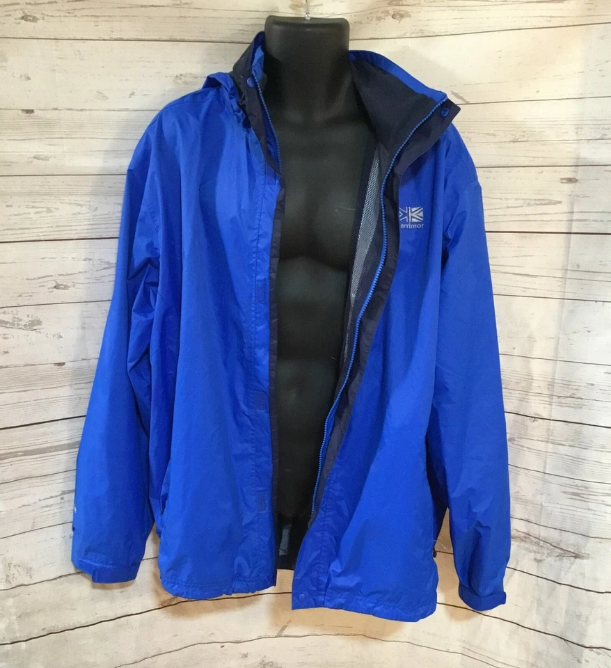 Chaqueta cortavientos Karrimor Weathertite para hombre azul cremallera completa con capucha talla XL Foto 4 de 4