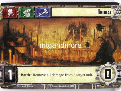 Warhammer 40000 Conquest LCG - Iridial  #184 - Base Set