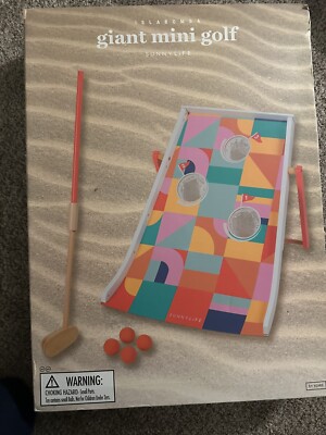 Giant Mini Golf By Sunny Life  Set Outdoor Toy Game Complete NEW