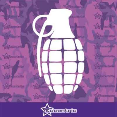 Hand Grenade Decal JDM Car Sticker Truck Army Military Window Vinyl