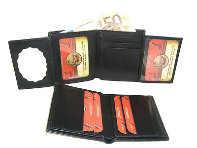 CARTERA DE PIEL PORTAPLACA GUARDA DE SEGURIDAD, GUARDIA CIVIL, POLICIA LOCAL ETC