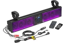 BOSS Audio BRT26RGB 26" ATV UTV Marine Sound Bar Bluetooth Amplified RGB C-Clamp