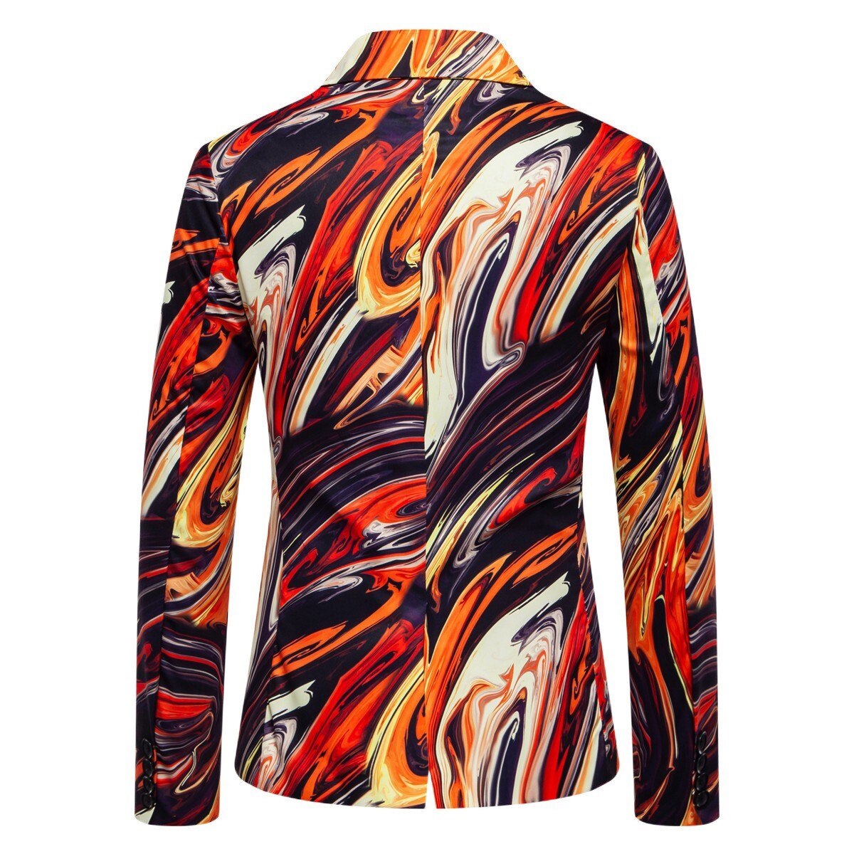 Tuta uomo slim fit tuta performance monofila un bottone giacca tuta stampata