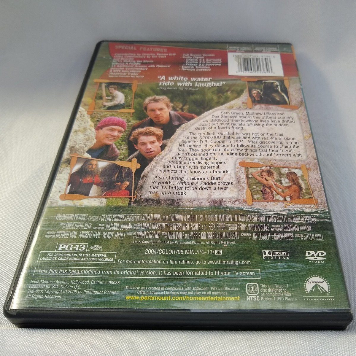 Without a Paddle DVD Starring Seth Green, Matthew Lillard