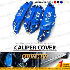 Metal Blue ENDLESS Style 4 Pcs Front & Rear Universal Disc Brake Caliper Covers